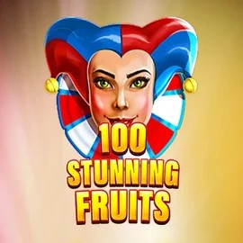 Logo of 100 Stunning Fruits from SYNOT Games at Pokie Spins Casino