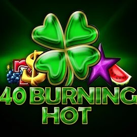 40 Burning Hot logo by Amusnet Interactive at Pokie Spins Casino40 Burning Hot