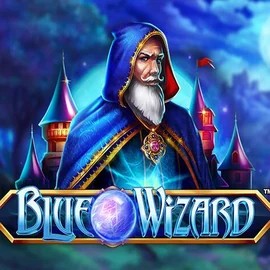 Blue Wizard slot logo by Quickspin at Pokie Spins CasinoBlue Wizard