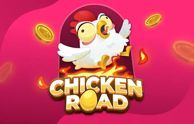 Chicken Road slot logo by InOut at Pokie Spins CasinoChicken Road