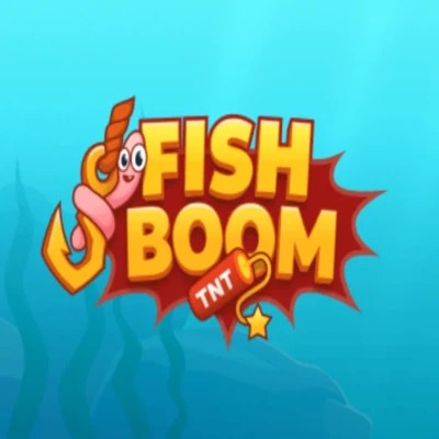 Fish Boom slot logo by InOut at Pokie Spins Casino