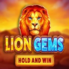 Lion Gems Hold and Win slot logo by Playson at Pokie Spins CasinoLion Gems Hold and Win
