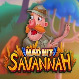 Mad Hit Savannah slot logo by RubyPlay at Pokie Spins CasinoMad Hit Savannah