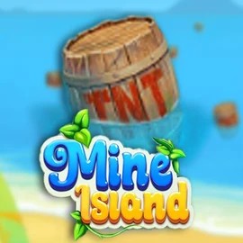 Mine Island online game logo by SmartSoft on pokiespinscasinoo.com