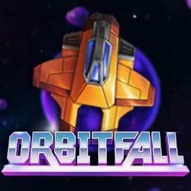 Orbitfall slot logo by ELK Studios at Pokie Spins CasinoOrbitfall