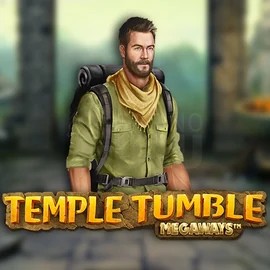 Temple Tumble Megaways slot logo by Relax Gaming at Pokie Spins CasinoTemple Tumble Megaways